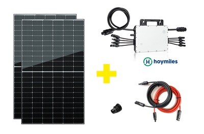 Bestseller Mini PV Anlage 1500 Watt - mit 2 Solarmodulen 820 Wp