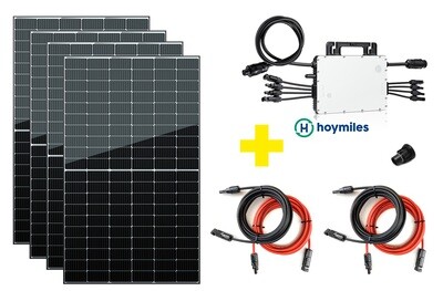 Bestseller Mini PV Anlage 1500 Watt - mit 4 Solarmodulen 1640 Wp