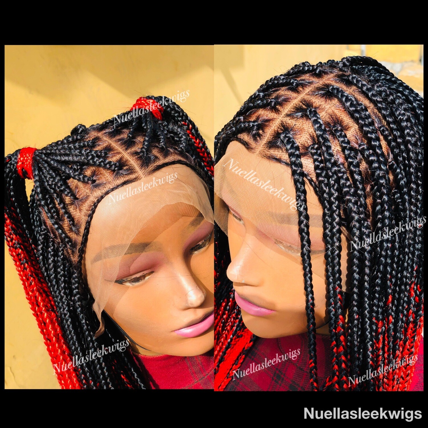Ombré Knotless (red)