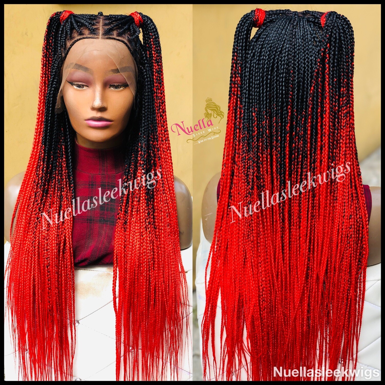 Ombré Knotless (red)