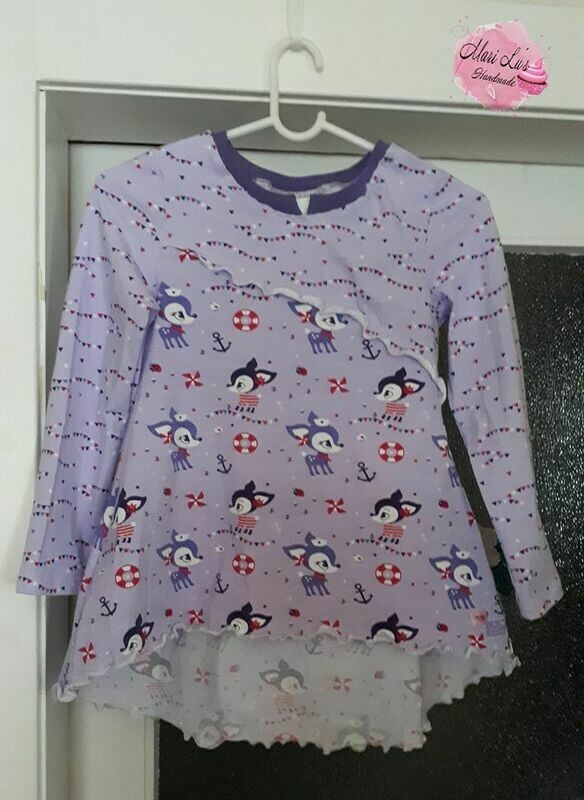 Handmade Jerseykleid 128 #Hafenkitz lila Handmade Jerseykleid 128 #Hafenkitz lila