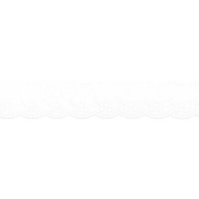 Madeiraspitze Wäschespitze 100% Baumwolle  42mm #weiß