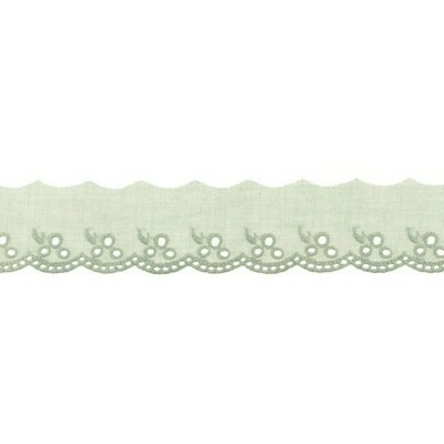 Madeiraspitze Wäschespitze 100% Baumwolle  42mm #taube