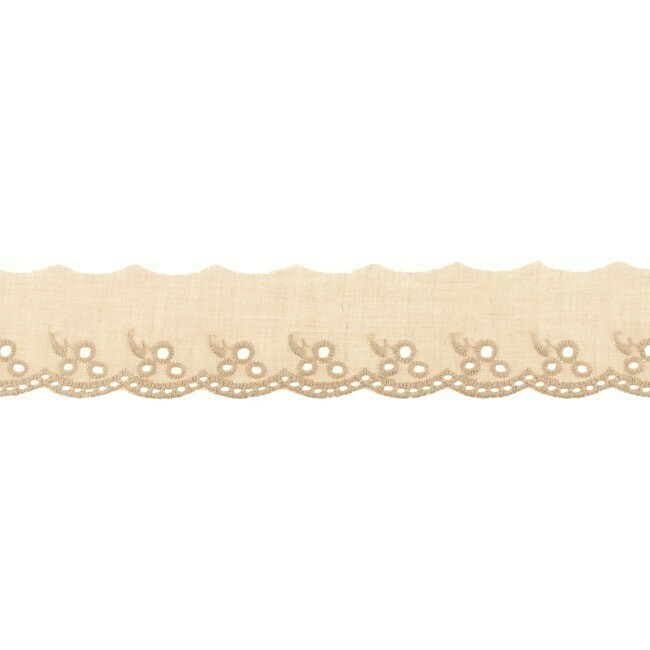 Madeiraspitze Wäschespitze 100% Baumwolle  42mm #sand