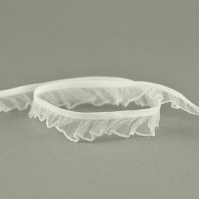 Rüschengummi  20mm #weiß