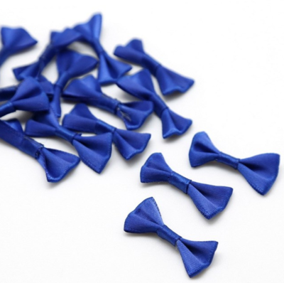 Satinschleife klein 1,5 x 3 cm #royalblau Satinschleife klein 1,5 x 3 cm #royalblau