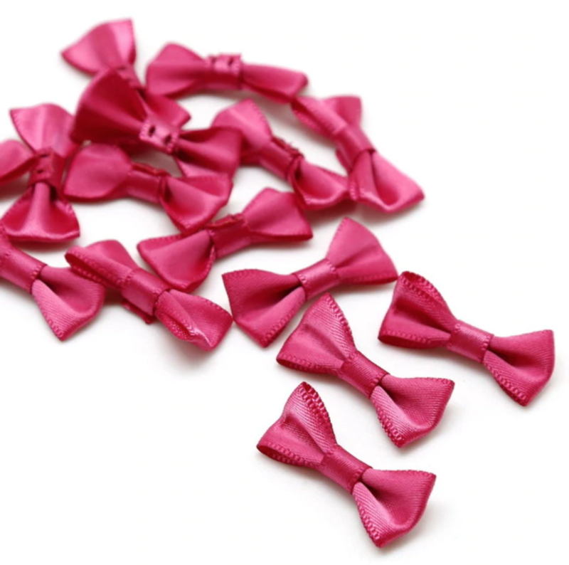 Satinschleife klein 1,5 x 3 cm #pink