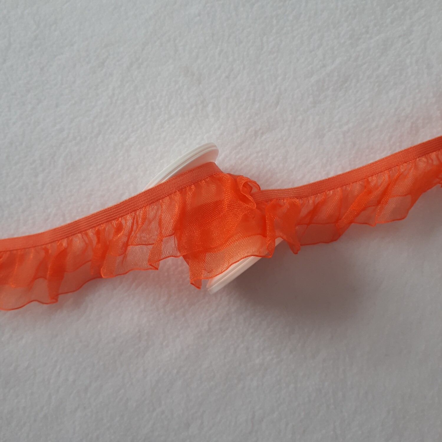Rüschengummi doppelt 25mm #orange