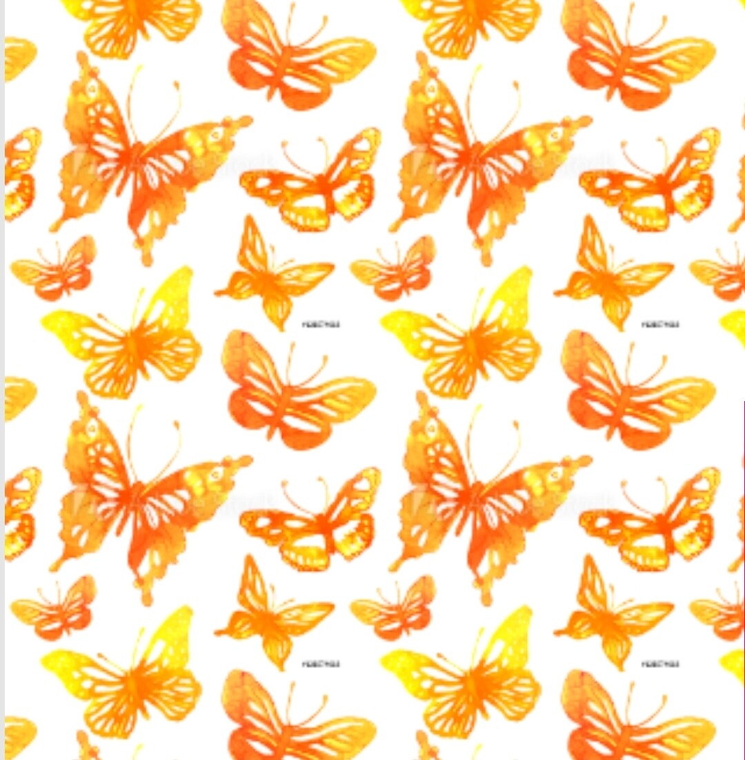 VB - EP Bio Jersey Watercolor Butterfly #orange