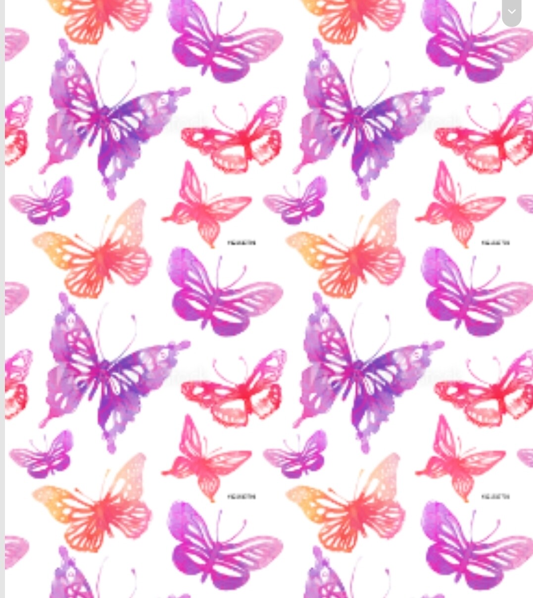 VB - EP Bio Jersey Watercolor Butterfly #purple