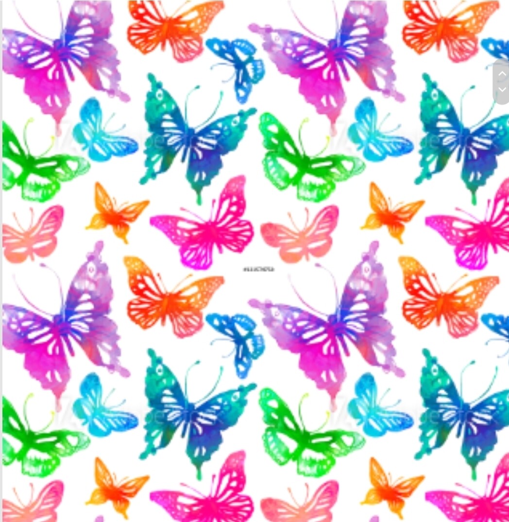 VB - EP Bio Jersey Watercolor Butterfly #rainbow