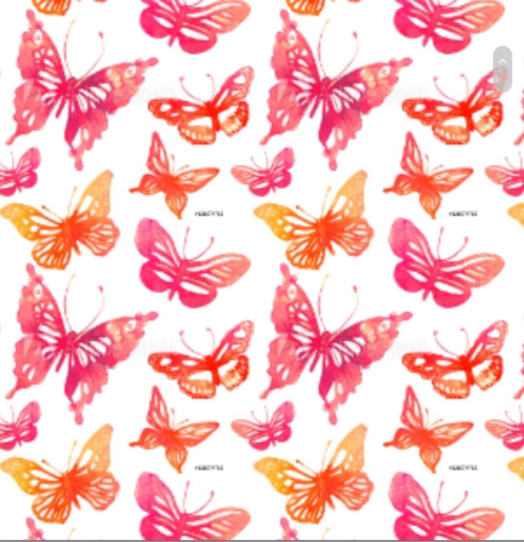 VB - EP Bio Jersey Watercolor Butterfly #red