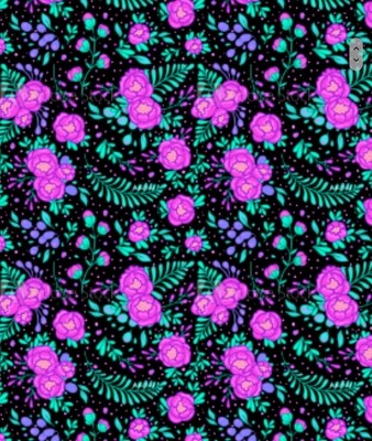 VB - EP Bio Jersey Lovely Flowers #purple VB - EP Bio Jersey Lovely Flowers #purple
