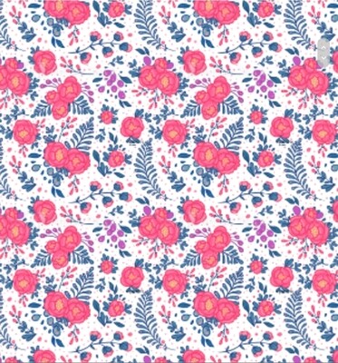 VB - EP Bio Jersey Lovely Flowers #red berry