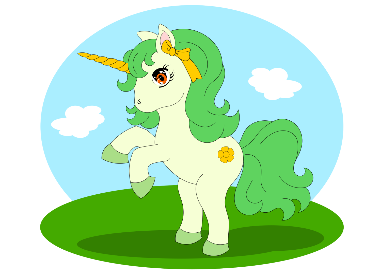 E-Book - Applikationsvorlage - Einhorn Haruna
