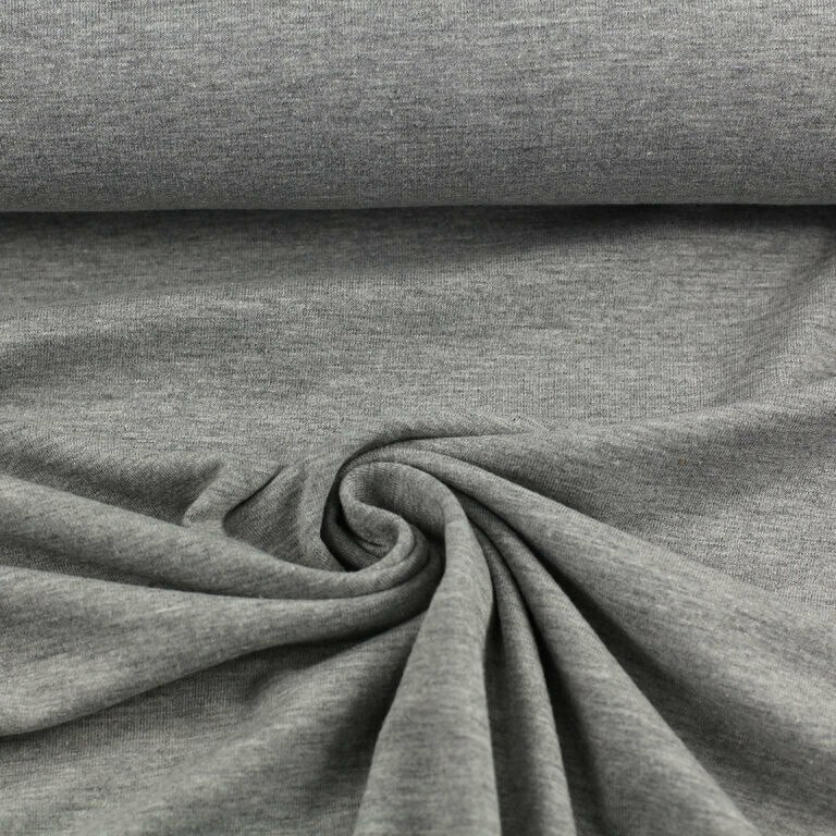 Bio Jersey Uni #grau meliert hell