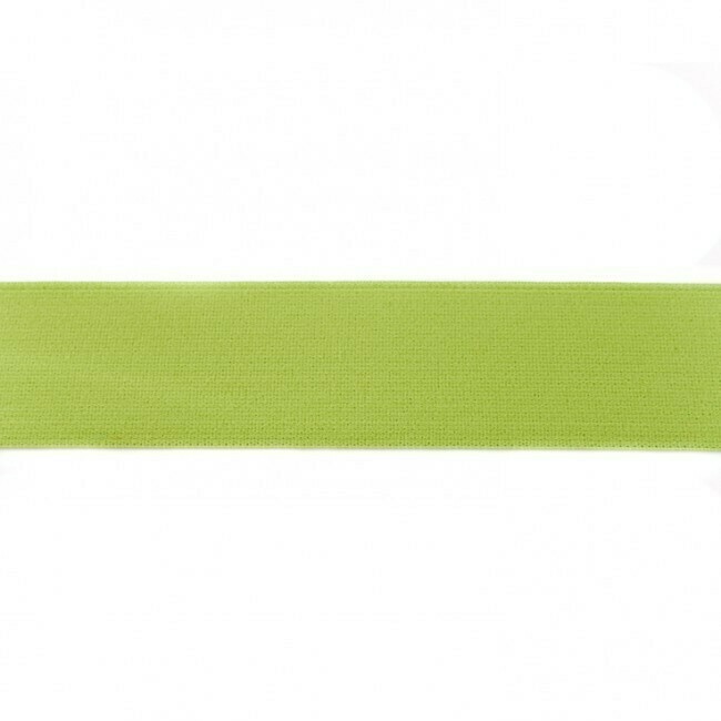 Breites Veloursgummi 40mm Uni #lime