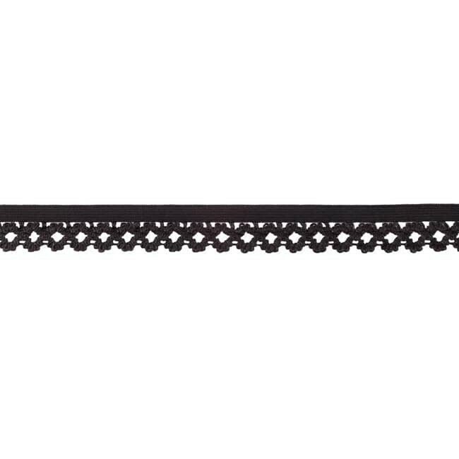 Spitzengummi 20 mm #schwarz