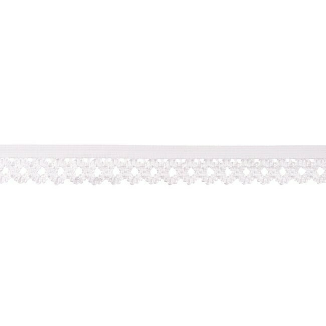 Spitzengummi 20 mm #weiß