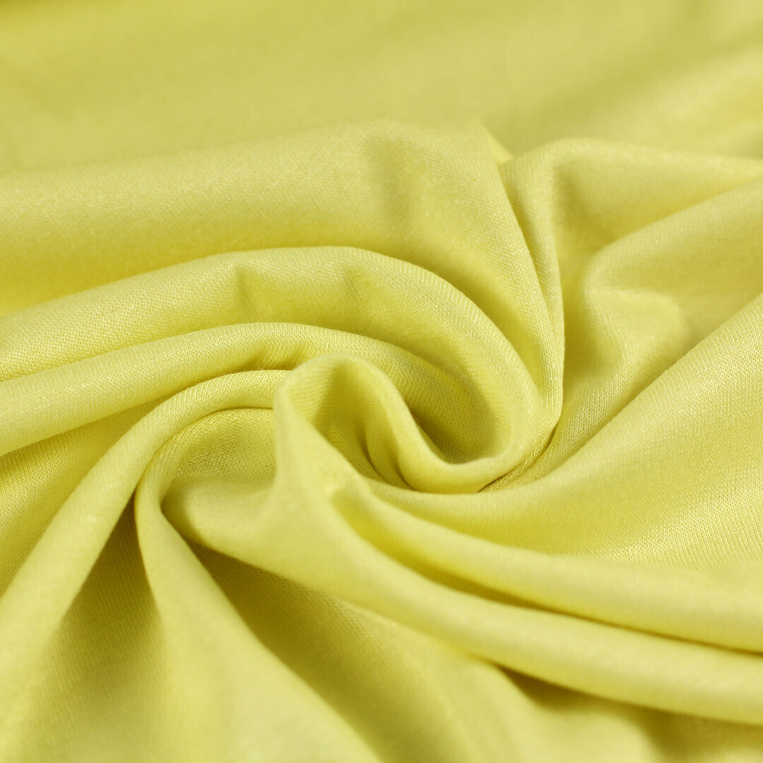 Bio Viskose-Jersey Uni #gelb lime