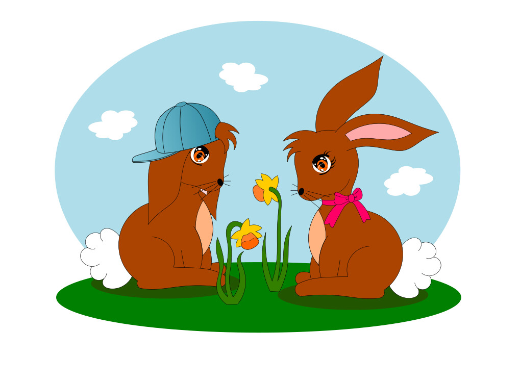 E-Book - Applikationsvorlage - Charlotte - Hase sitzend