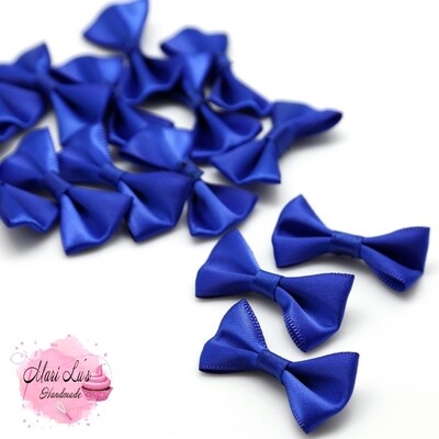Satinschleife groß 2,5 x 4,5 cm #royalblau Satinschleife groß 2,5 x 4,5 cm #royalblau