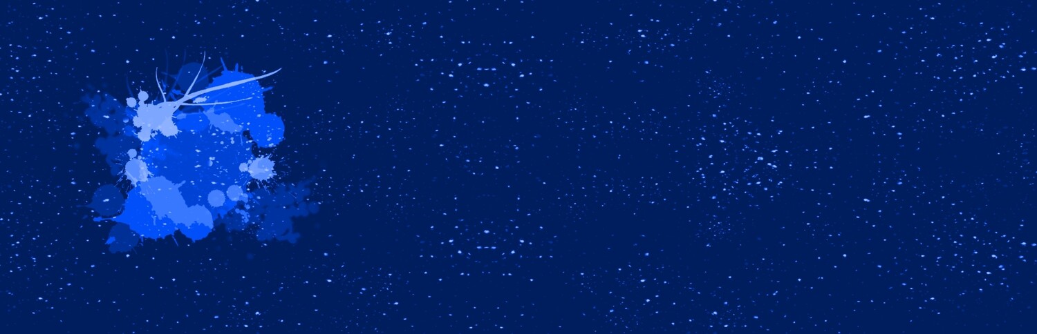 EP Bio FrenchTerry Panel - splashes #royalblue