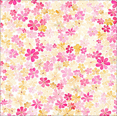 VB - EP Bio Jersey Watercolor Little Flower Garden VB - EP Bio Jersey Watercolor Little Flower Garden