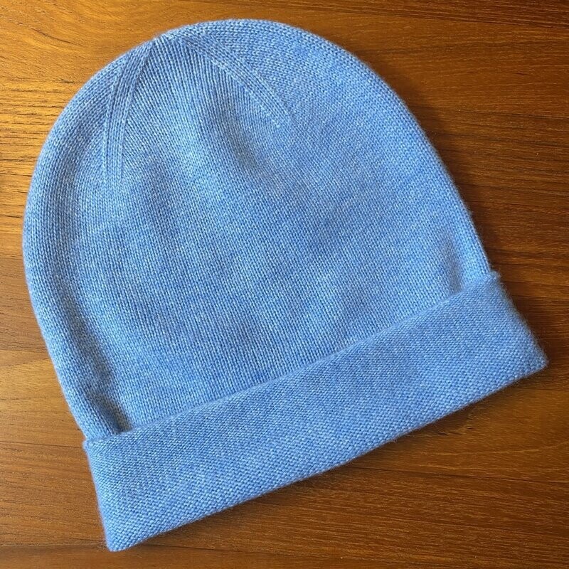 Kaschmir Beanie Mütze hellblau No. 001_20 Kaschmir Beanie Mütze hellblau No. 001_20