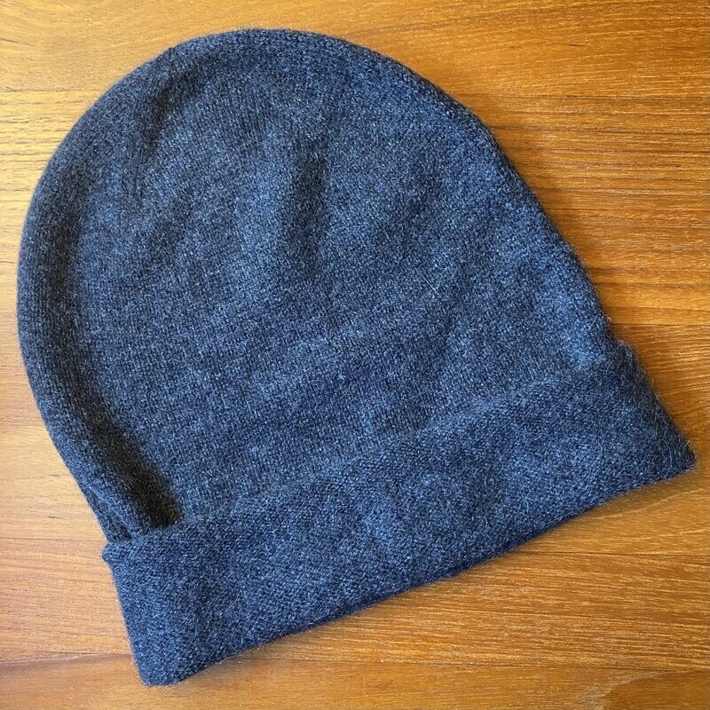 Kaschmir Beanie Mütze anthrazit No. 001_21 Kaschmir Beanie Mütze anthrazit No. 001_21