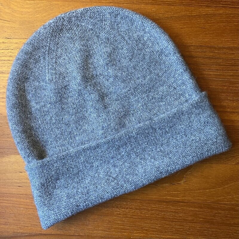 Kaschmir Beanie Mütze grau No. 001_24 Kaschmir Beanie Mütze grau No. 001_24