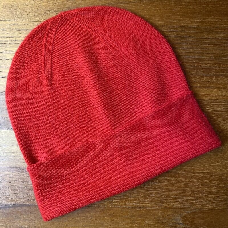 Kaschmir Beanie Mütze rot No. 001_27 Kaschmir Beanie Mütze rot No. 001_27
