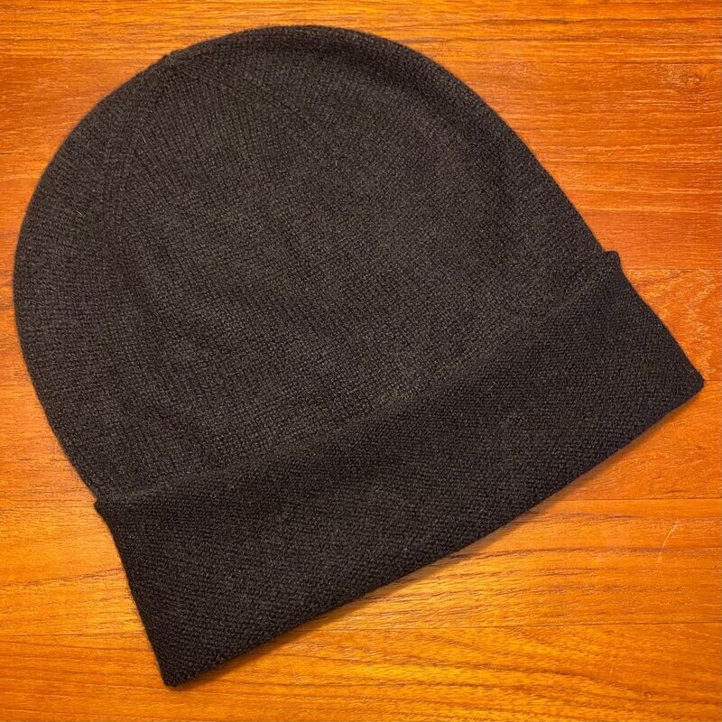 Kaschmir Beanie Mütze schwarz No. 001_28 Kaschmir Beanie Mütze schwarz No. 001_28