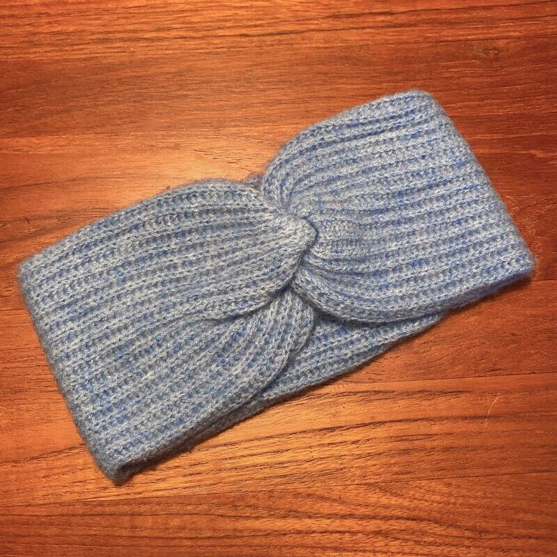 Kaschmir Rippen Stirnband hellblau No. 002_12 Kaschmir Rippen Stirnband hellblau No. 002_12