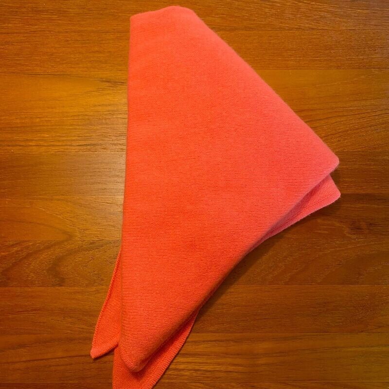 Kaschmir Dreieckstuch neonlachs No. 002_09