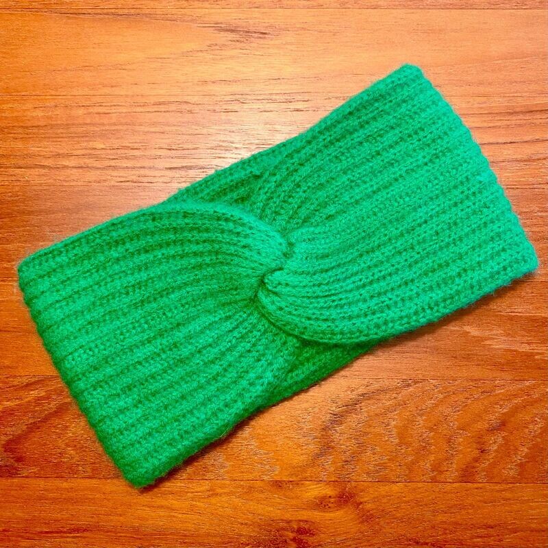 Kaschmir Rippen Stirnband grün No. 002_19 Kaschmir Rippen Stirnband grün No. 002_19
