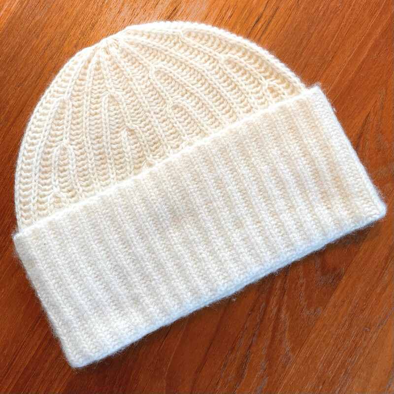 Kaschmir Deluxe Mütze cremeweiss No. 001_17 Kaschmir Deluxe Mütze cremeweiss No. 001_17