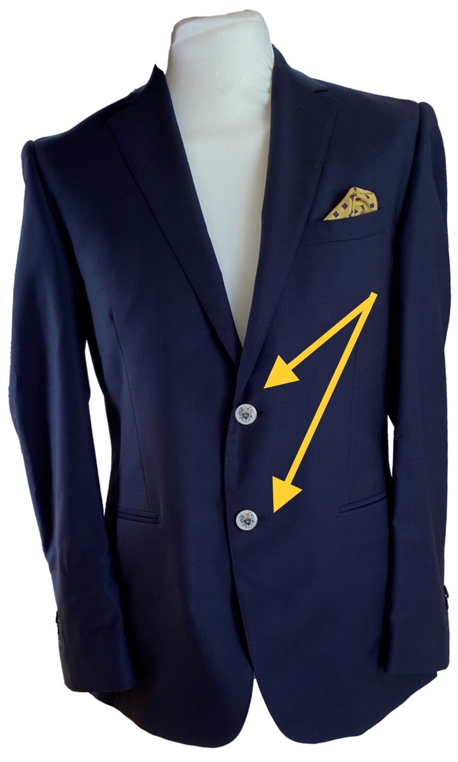 Paire de boutons pour veste, blazer, etc...