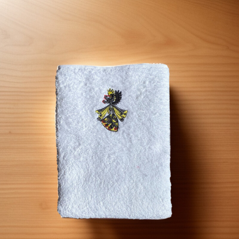 Serviette avec blason ou initiales 60x110 (2 pcs)