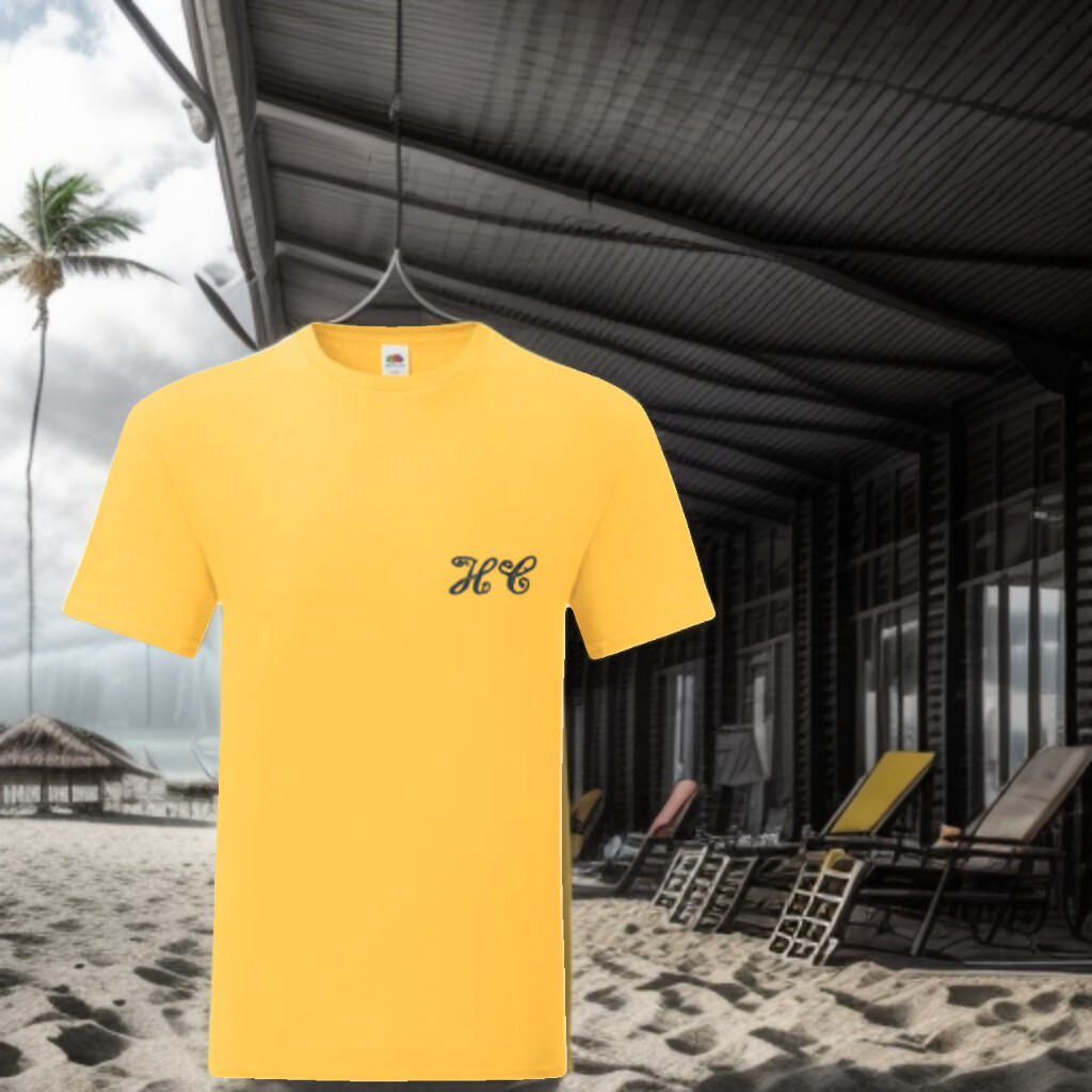 T-shirt homme avec broderie initiales ou prénom