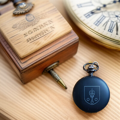 Montre à gousset avec gravure