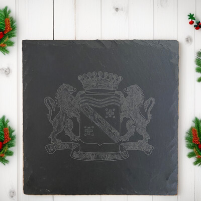 Gravure sur véritable ardoise