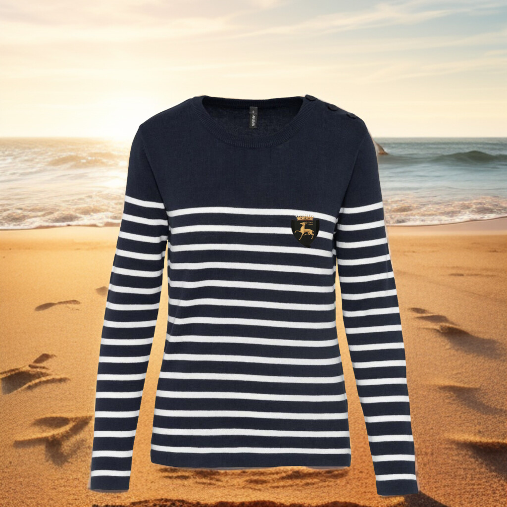 Pull marin femme