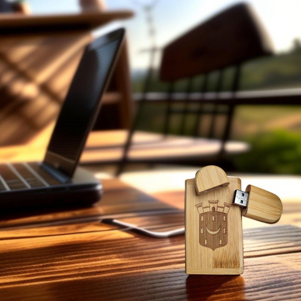 Clés USB et sa boîte en bois