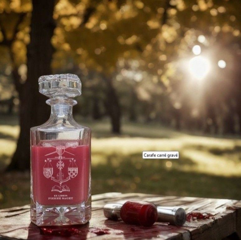 Carafe 1L  ex-libris