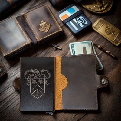 Étui pour carte bancaire gravé