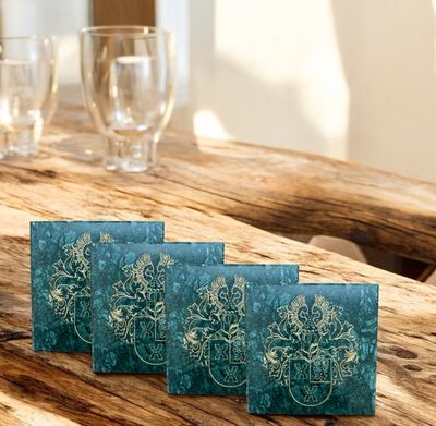 Sous verres en véritable marbre  (1 pcs)