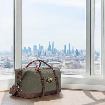 Sac de voyage en toile robuste vert militaire