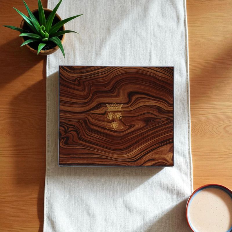Boîte en bois aspect vintage, haute gamme