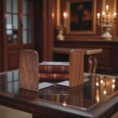Serre-livres en bois (lot de 2pcs)